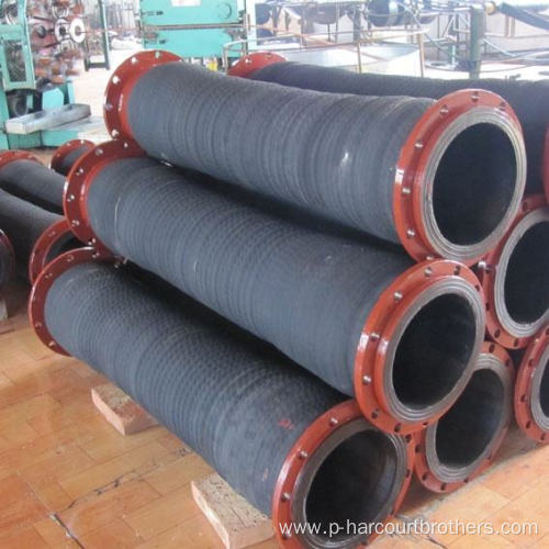 flange flexible discharge dredging slurry rubber hose